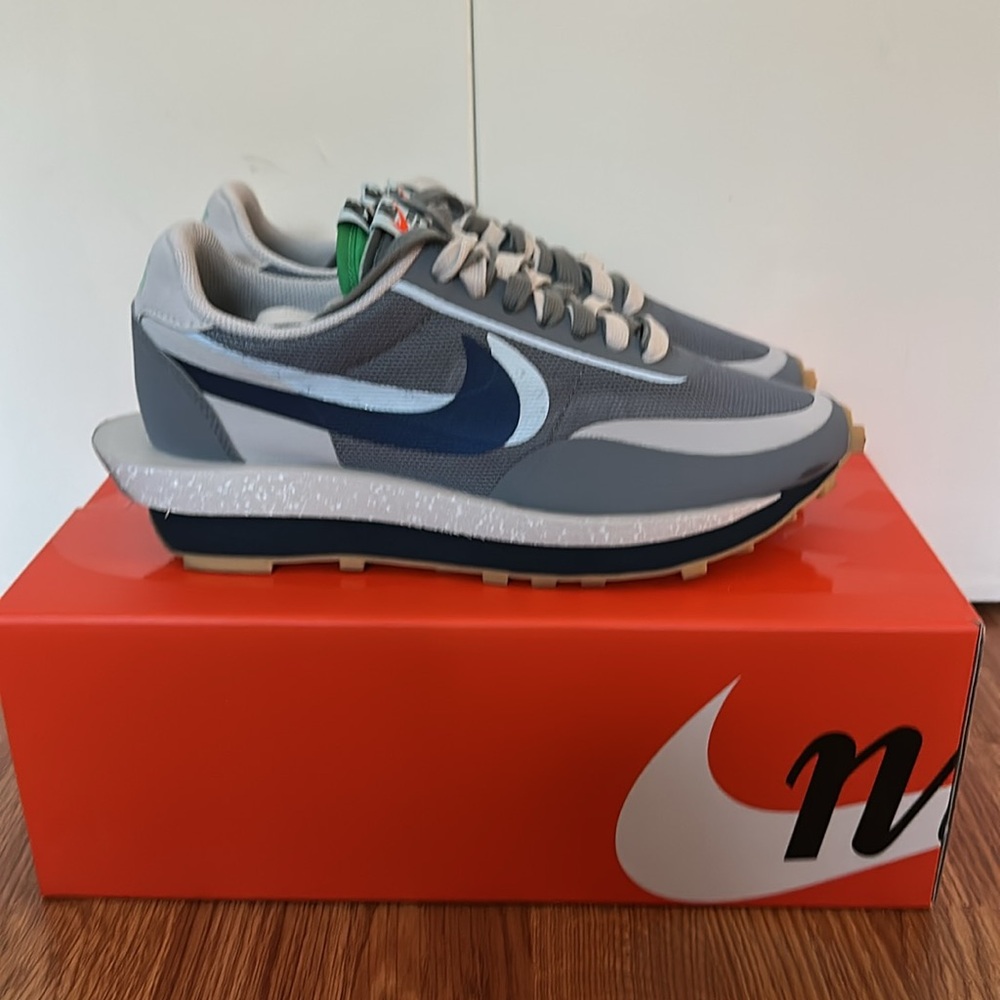 Nike LDWaffle sacai CLOT Cool Grey - size 8 - Picture 3 of 7